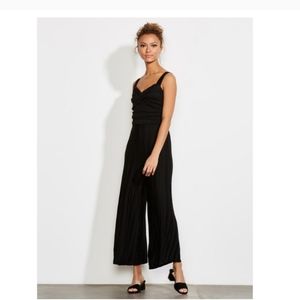Ali & Jay First Friday Sparkle Black Jumpsuit Size Medium Anthropologie Wide leg